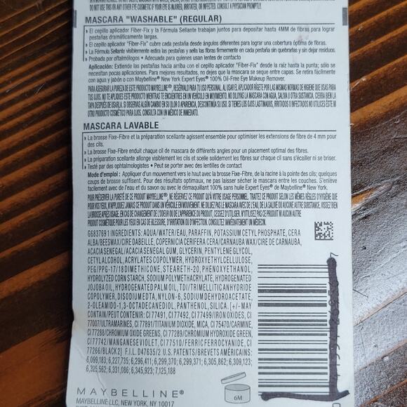 MAYBELLINE Illegal Length Fiber Extensions Washable Mascara 930 BLACKEST BLACK - Picture 6 of 8